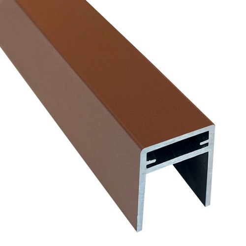 П-профиль Алюминиевый EasyDecking 35x25 Коричневый купить в Бийске