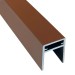 П-профиль Алюминиевый EasyDecking 35x25 Коричневый купить в Бийске