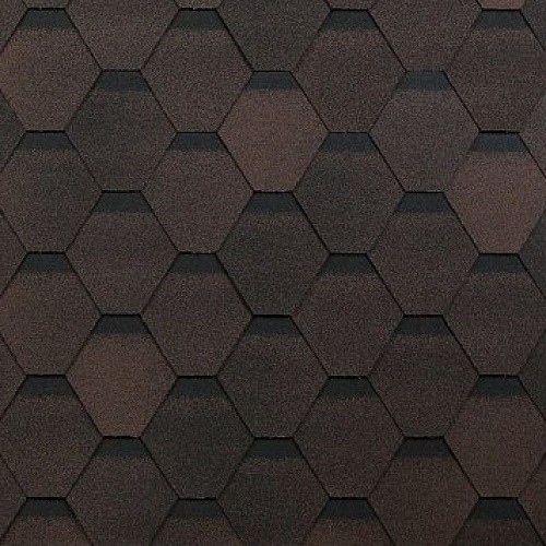 Гибкая черепица Shinglas, коллекция Оптима – Коричневый купить в Бийске