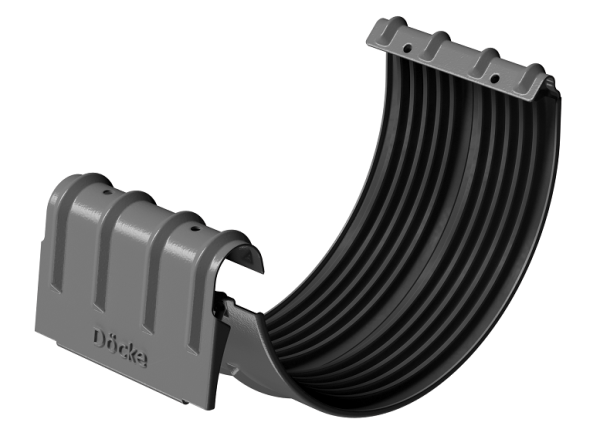 Соединитель желобов D125 Döcke STAL PREMIUM Графит, (RAL 7024) купить в Бийске