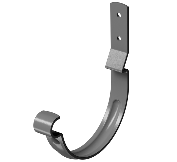 Карнизный крюк короткий (гнутый) D125 Döcke STAL PREMIUM Графит, (RAL 7024) купить в Бийске