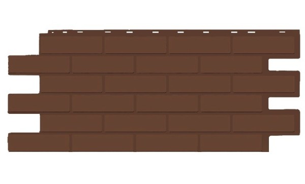 Фасадная панель T-Siding Кирпич Модерн Эко Браун купить в Бийске