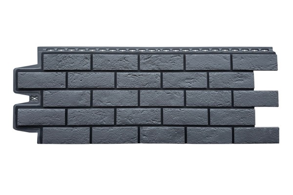 ФП Grand Line состаренный кирпич премиум Графит (шов RAL 9005) купить в Бийске