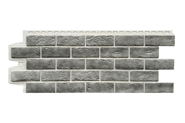 Фасадная панель Grand Line Состаренный кирпич Элит гранит, ШОВ белый купить в Бийске