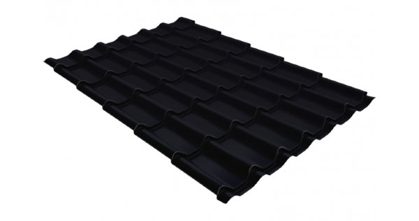 Металлочерепица классик GL 0,5 Quarzit lite RAL 9005 черный купить в Бийске