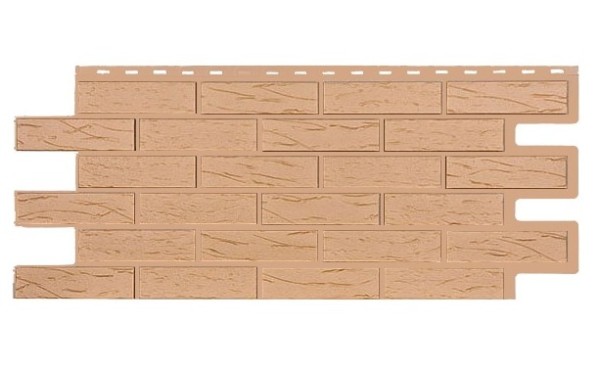 Фасадная панель T-Siding Кирпич Саман Эко Крем купить в Бийске
