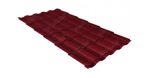 Металлочерепица кредо 0,45 Drap RAL 3005 красное вино купить в Бийске